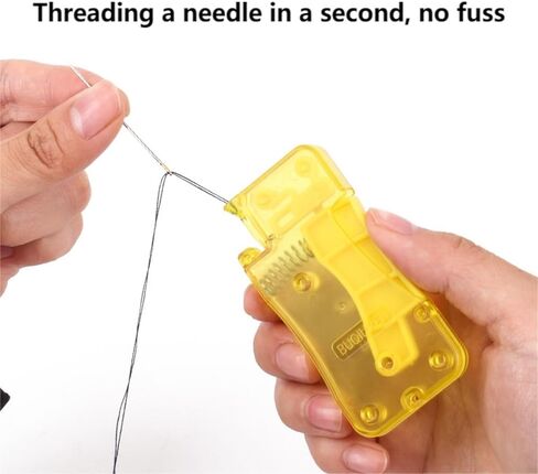 Automatic Needle Threader for Hand Sewing, Sewing Machine Needle Threader Quick Effortless for Home, Mending, Embroidery and DIY Crafts in Saudi Arabia