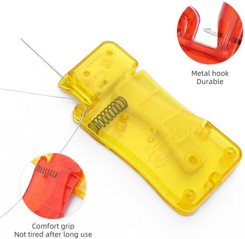 Automatic Needle Threader for Hand Sewing, Sewing Machine Needle Threader Quick Effortless for Home, Mending, Embroidery and DIY Crafts in Saudi Arabia