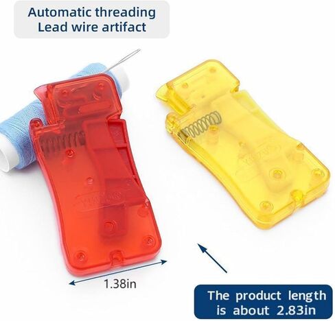 Automatic Needle Threader for Hand Sewing, Sewing Machine Needle Threader Quick Effortless for Home, Mending, Embroidery and DIY Crafts in Saudi Arabia