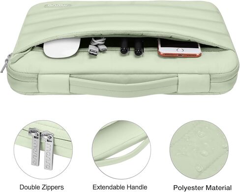 حافظة MOSISO متوافقة مع جهاز MacBook Air 13 بوصة 2025-2022 M4 A3240 M3 A3113 M2 A2681، حافظة صلبة وحقيبة منتفخة وغطاء لوحة المفاتيح وغطاء كاميرا الويب وفيلم الشاشة وحقيبة كمبيوتر محمول للنساء، أخضر داكن وأخضر عتيق in Saudi Arabia