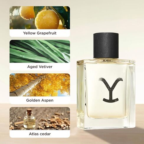 Yellowstone Men's Handcrafted Cologne Spray by Tru Western - Officially Licensed Fragrance of Paramount Network's Yellowstone - 100 ml | 3.4 fl oz in Kuwait