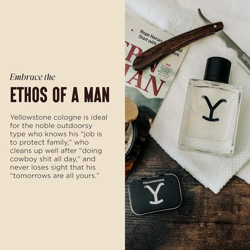 Yellowstone Men's Handcrafted Cologne Spray by Tru Western - Officially Licensed Fragrance of Paramount Network's Yellowstone - 100 ml | 3.4 fl oz in Kuwait