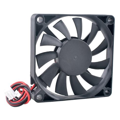 ACP7010 Ultra Thin 70x70x10mm Axial Flow Cooling Fan DC 5V/12V/24V 2-Pin for Power Supply/Frequency Converter(DC24V Double Ball) in Saudi Arabia