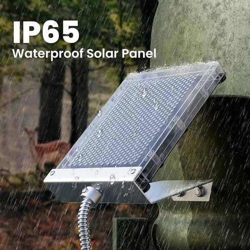 POWOXI 12V لوحة شمسية لتغذية الغزلان: شاحن بطارية شمسية مقاوم للماء 1.7 وات مع دعامة تثبيت مشبك التمساح وحدة تغذية 12 فولت لوحة شمسية in Kuwait