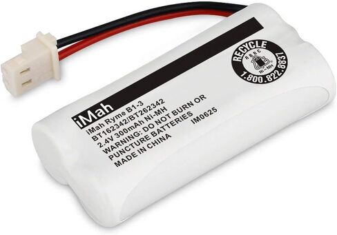 iMah BT162342 BT262342 بطاريات الهاتف اللاسلكية متوافقة مع BT183342 BT283342 BT166342 BT266342 VTech CS6114 CS6419 CS6719 AT&T EL52300 CL80111 هاتف (عبوة من 2) in Kuwait