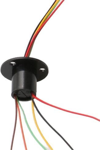 1pc 2/4/6/8/12/18 Channel Micro Rotate Slip Ring 2A Diameter 12.5mm for RC Excavator Model DIY PTZ Gimbal Electric Collector Rings(Dia.12.5mm 6CH 2A) in Kuwait