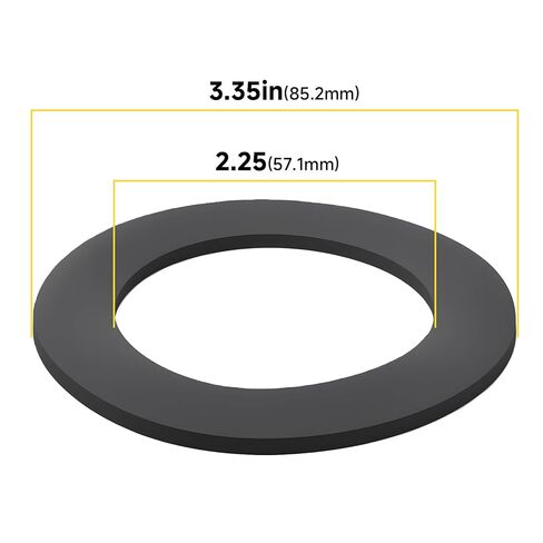 2 حزمة من حشوات جيري كان مطاطية، 3.35 بوصة (85.2 ملم) خارجي، 2.25 بوصة (57.1 ملم) داخلي - غسالات إغلاق متوافقة مع 5 جالون صولجان وعلب USMC Blitz in Kuwait
