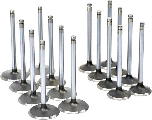 Michigan Motorsports Stock Replacement 2.00"/1.55" LS Valve Set for LS1 LS2 LS6 LQ4 LQ9 LC9 LMG Cathedral Port 243 799 317 241 853 806 Heads in Saudi Arabia