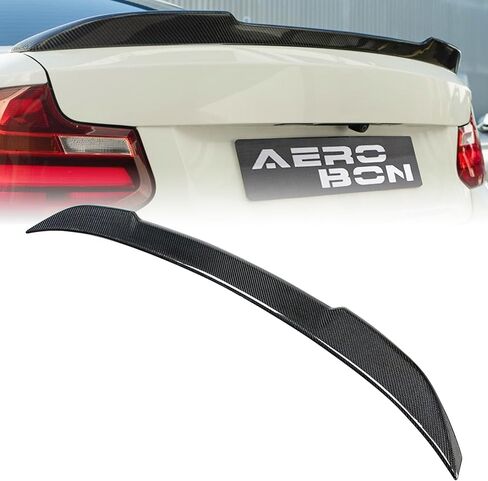 سبويلر صندوق السيارة من ألياف الكربون الحقيقية من AeroBon متوافق مع 2014-21 BMW 2-Series F22 كوبيه وF87 M2 (نمط CS) in Kuwait