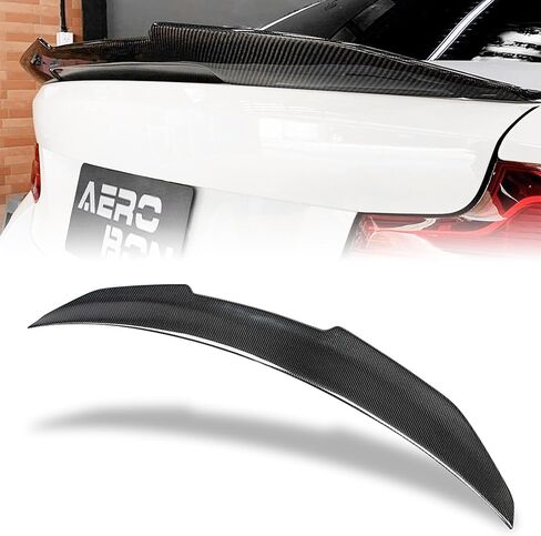 AeroBon Real Carbon Fiber Trunk Spoiler Compatible with 2014-21 BMW 2-Series F22 Coupe and F87 M2 (CS Style) in Kuwait