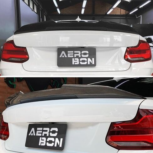 AeroBon Real Carbon Fiber Trunk Spoiler Compatible with 2014-21 BMW 2-Series F22 Coupe and F87 M2 (CS Style) in Kuwait