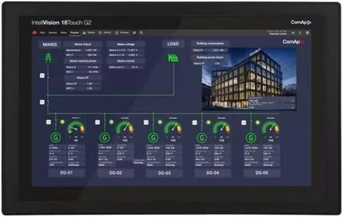 وحدة عرض ملونة من الجيل COMP InteliVision 18Touch G2 مولد عن بعد يعرض وحدة التحكم في مجموعة المولد in Saudi Arabia