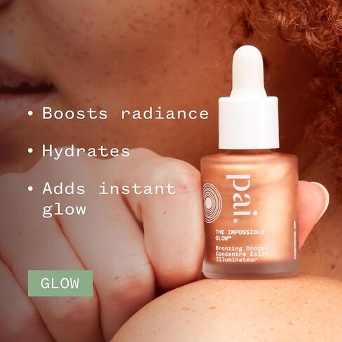 Pai Skincare - The Impossible Glow Organic Hyaluronic Acid + Sea Kelp Glow Drops | Natural, Vegan, Sensitive Skincare (Bronze, 1 fl oz | 30 ml) in Kuwait
