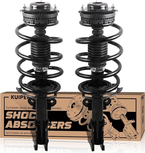 4PC Front Strut Spring with Stabilizer Sway Bar Links Kit, Compatible with Chrysler Town & Country 2008-2016, Compatible with Dodge Grand Caravan 2008-2020, Replace# 171128 K7258 in Saudi Arabia
