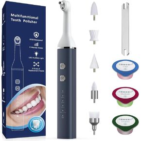 Heartyfly Dental Tools, Electric Tooth Polisher & Manual Teeth Cleaning Kit for Cleaning and Polishing of Tooth, 2 in 1 Dental Tools Kit for Complete Dental Care in Kuwait