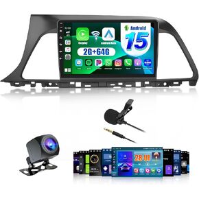 2+64G Android 13 CarPlay Car Stereo Radio for Hyundai Sonata 2015-2017, 9'' HD Touch Screen Compatible with Android Auto, AHD Backup Camera, Mirror Link, GPS, WiFi, FM RDS in Saudi Arabia