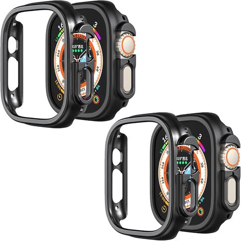 متوافق مع Apple Watch Ultra 2 /Apple Watch Ultra 49mm غطاء حماية صلب من البولي كربونات مقاوم للصدمات وواقي من جميع الجوانب وغطاء ممتص للصدمات لساعة Apple Watch Ultra 49mm (9 عبوات) in Kuwait