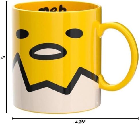 Silver Buffalo Sanrio The Many Emotions of Gudetama Lazy Egg Ceramic Mug, 20 Ounces in Kuwait