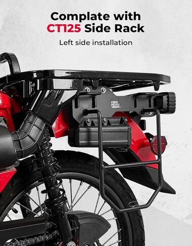حامل جانبي KEMIMOTO متوافق مع CT125 Trail 125 Hunter Cub (2021-2025) - رف الأمتعة، حامل تخزين جانبي in Kuwait