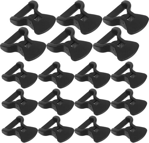 POPETPOP 50pcs Outdoor Tent Rope Buckles Plastic Cord Tensioners with Anti-Slip Fasteners for Camping Elastic Rope Fixing Clips Stable Windproof Webbing Buckle Hooks for Secure Tent Setup in Saudi Arabia