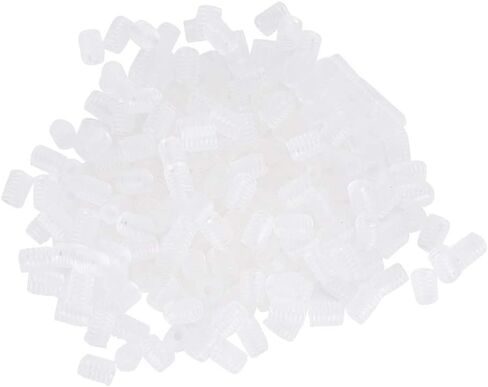 400Pcs Adjustment Buckle, Silicone Anti Slip Face Cover Transparent Ear Band Rope Connectors, Stretchy Earloop Rope Regulator for Drawstring Round Elastic Band Etc in Saudi Arabia