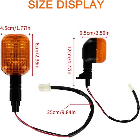 PSLER Motorcycle Rear Turn Signals Motorcycle Signal Lights Compatible with BWS 50 100 125, ZUMA 50F 50 FX 125, Amber lens, 1 Pair in Saudi Arabia