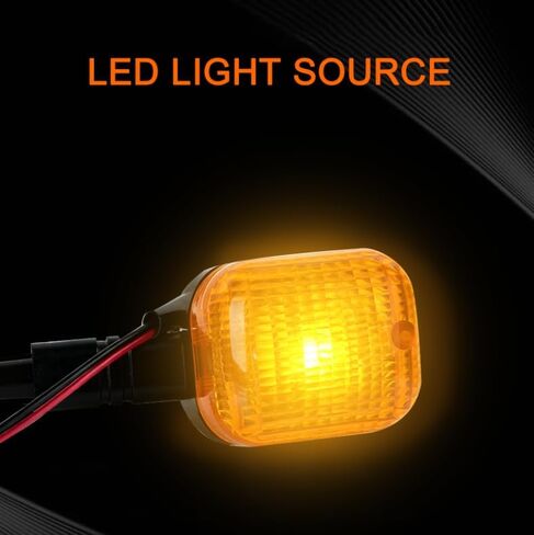 PSLER Motorcycle Rear Turn Signals Motorcycle Signal Lights Compatible with BWS 50 100 125, ZUMA 50F 50 FX 125, Amber lens, 1 Pair in Saudi Arabia