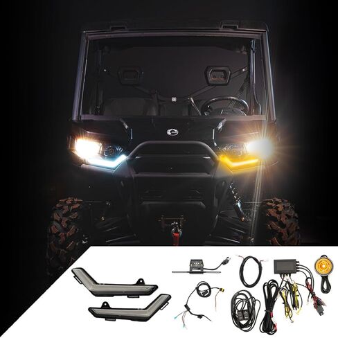 RAVEK Can-Am Defender HD10 Plug & Play Auto-Cancel UTV Turn Signal Kit with Signature Lights in Saudi Arabia