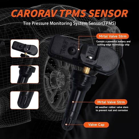 Set of 1 TPMS Sensor Tire Pressure Monitoring Sensor 433MHz Compatible with Viano Metv Vito V-Class Replaces# A4479050500 in Saudi Arabia