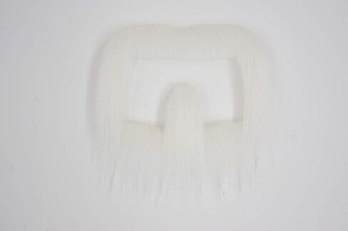 Mustaches Self Adhesive, Novelty, Van Dyke Fake Beard, False Facial Hair, Costume Accessory for Adults, Black Lustrous Color in Kuwait