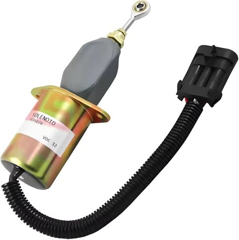 Compatible with Modern Excavator Cummins Engine 6CT 3936026 Shut-off Switch/cut-off Solenoid Valve SA-4767-12/24 Spare Parts (24V) in Saudi Arabia