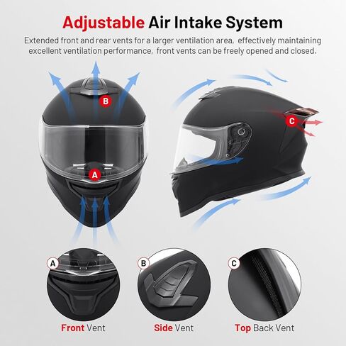 DOT Full Face Motorcycle Helmet DOT Approved Motorbike Racing Street Bike Lightweight Helmet for Adult in Kuwait