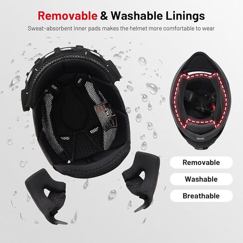 DOT Full Face Motorcycle Helmet DOT Approved Motorbike Racing Street Bike Lightweight Helmet for Adult in Kuwait