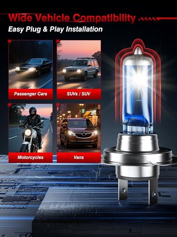 مصابيح الهالوجين الأمامية H7، 12 فولت 55 وات كوارتز هالوجين بدون وهج، مصابيح سيارة 5000 كلفن للشعاع العالي، الشعاع المنخفض وضوء الضباب (عبوتان) in Kuwait