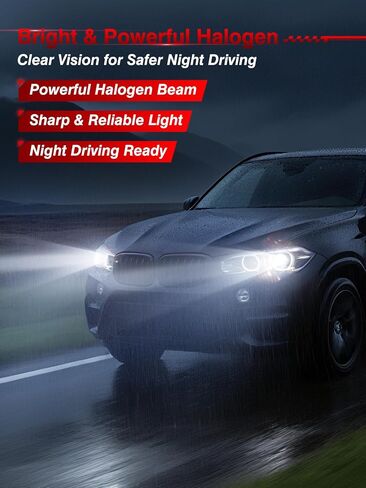 مصابيح الهالوجين الأمامية H7، 12 فولت 55 وات كوارتز هالوجين بدون وهج، مصابيح سيارة 5000 كلفن للشعاع العالي، الشعاع المنخفض وضوء الضباب (عبوتان) in Kuwait