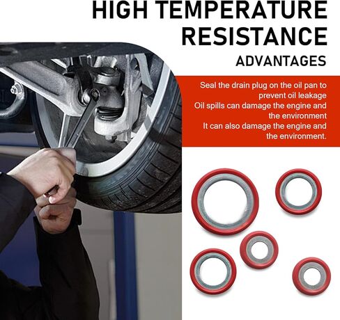 30 PCS A/C Gasket, Air Conditioning Compressor Gasket Kit, AC O Ring Kit, Specifications Leak-Proof O-Ring Replacement (Red) in Saudi Arabia