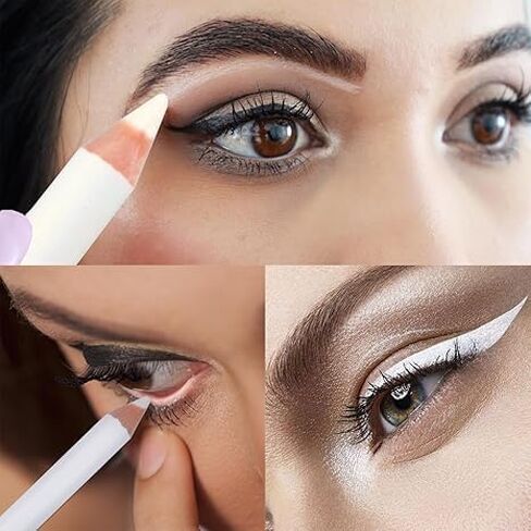 12 Pieces Eyebrows Pencils Barber Pencil with Built-in Sharpener Makeup Pencil Edge Hairline Razor in Saudi Arabia