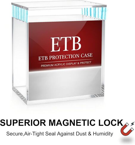 ETB Protector Case, 8+5mm Fortress Acrylic Display Case, Superior Magnetic Lock & UV Protection, Stackable Box for Elite Trainer Box in Saudi Arabia