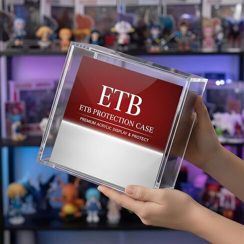 ETB Protector Case, 8+5mm Fortress Acrylic Display Case, Superior Magnetic Lock & UV Protection, Stackable Box for Elite Trainer Box in Saudi Arabia