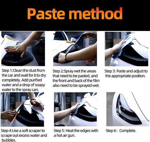 PreCut Vinyl Smoke Tint for 2018-2023 8th Gen Toyota Camry Headlight&Taillight (Headlight &Taillight Films), dewo4315 in Saudi Arabia