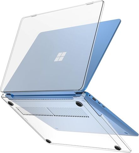 حافظة حماية ProCase لجهاز كمبيوتر محمول Microsoft Surface 7 إصدار 2024 مقاس 13.8 بوصة، غطاء صلب شفاف بتصميم متين وخفيف الوزن - كريستال in Saudi Arabia