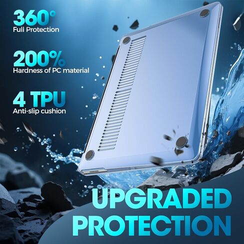 حافظة حماية ProCase لجهاز كمبيوتر محمول Microsoft Surface 7 إصدار 2024 مقاس 13.8 بوصة، غطاء صلب شفاف بتصميم متين وخفيف الوزن - كريستال in Saudi Arabia