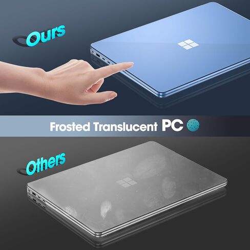 حافظة حماية ProCase لجهاز كمبيوتر محمول Microsoft Surface 7 إصدار 2024 مقاس 13.8 بوصة، غطاء صلب شفاف بتصميم متين وخفيف الوزن - كريستال in Saudi Arabia