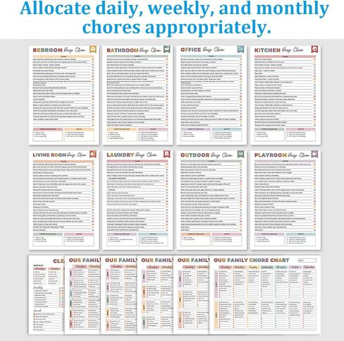 Adhd Cleaning Planner, Editable Adhd Cleaning and Organizing Planner DIY Cleaning Schedule Notebook for Adults Home Chore Chart Adhd Daily Planner in Saudi Arabia