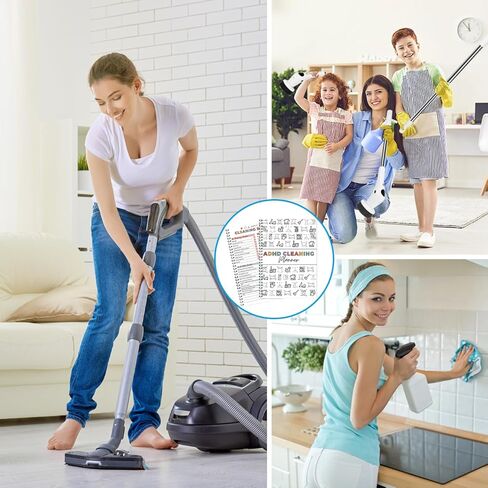 Adhd Cleaning Planner, Editable Adhd Cleaning and Organizing Planner DIY Cleaning Schedule Notebook for Adults Home Chore Chart Adhd Daily Planner in Saudi Arabia