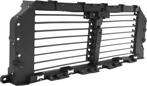 Front Upper Radiator Grille Air Shutter Assembly Compatible with 2021-2023 Ford F-150 2024-2025 Ford F-150 Raptor Without Motor Replacement for ML3Z-8475-C ML3Z-8475-A PP Nylon Black in Saudi Arabia