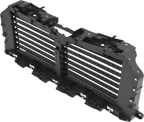 Front Upper Radiator Grille Air Shutter Assembly Compatible with 2021-2023 Ford F-150 2024-2025 Ford F-150 Raptor Without Motor Replacement for ML3Z-8475-C ML3Z-8475-A PP Nylon Black in Saudi Arabia