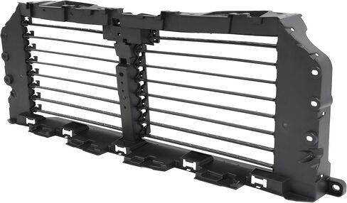 Front Upper Radiator Grille Air Shutter Assembly Compatible with 2021-2023 Ford F-150 2024-2025 Ford F-150 Raptor Without Motor Replacement for ML3Z-8475-C ML3Z-8475-A PP Nylon Black in Saudi Arabia