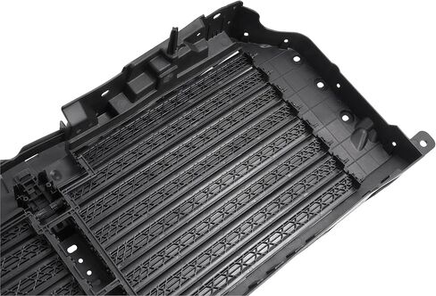 Front Upper Radiator Grille Air Shutter Assembly Compatible with 2021-2023 Ford F-150 2024-2025 Ford F-150 Raptor Without Motor Replacement for ML3Z-8475-C ML3Z-8475-A PP Nylon Black in Saudi Arabia