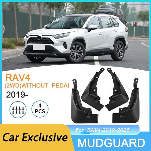 for RAV4 2025 2024 2023 2022 2021 2020 2019 mudguards, Factory Style, no Drilling Required, Rear Wheel mudguards, Splash Guards RAV4 2025 Accessories. in Saudi Arabia